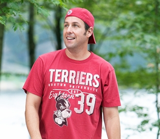 Sandler in BU shirt