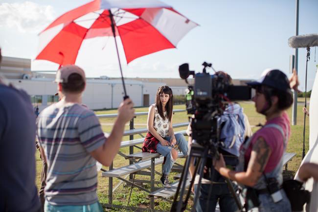 Actress Hannah Marks in the Austin-shot indie feature Slash, directed by Clay Liford. Photograph by Whitney Devin