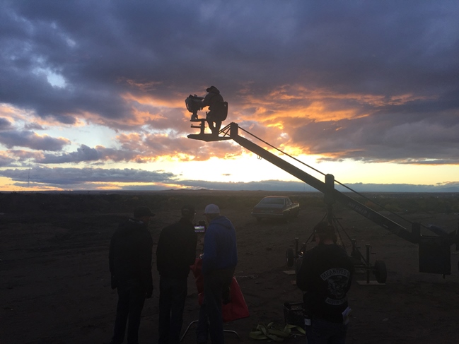 Tequila sunrise: The first original feature from horror distributor Scream Factory, Fender Bender shot in Albuquerque late 2015. Photograph by Carl Lucas