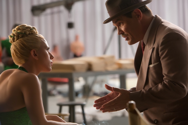 Scarlett Johansson and Josh Brolin in the Coen Brothers’ Hail, Caesar!, set in L.A. during Hollywood’s Golden Age. Courtesy of Universal Pictures