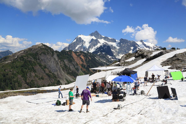 It’s not all urban sidewalks and coffee in Seattle for some intrepid crews. Courtesy of Craig Stewart Locations