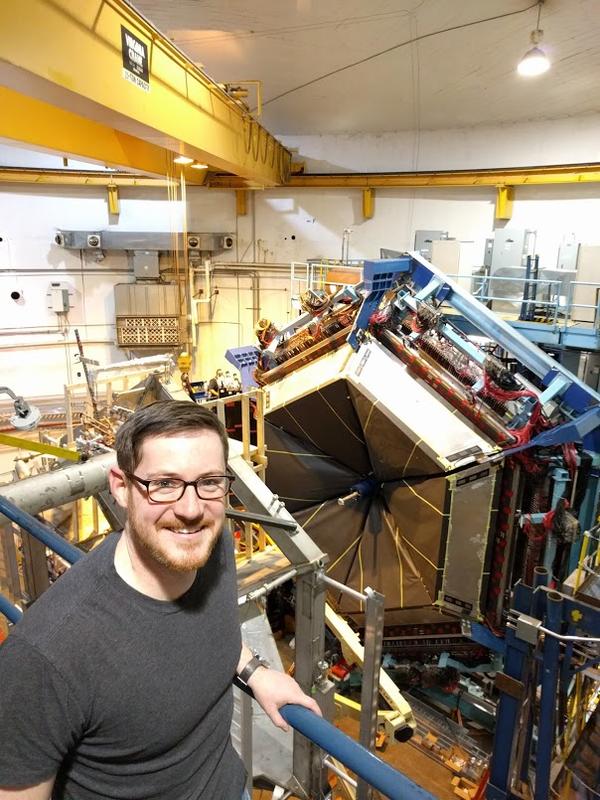 Former MIT scientist Dr. James Maxwell in the Jefferson Lab's Experimental Hall B.(Courtesy James Maxwell)