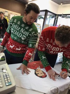 Will Ferrell signed a shirt for the husband of one of the employee. (Courtesy of Priscilla Candy Shop)