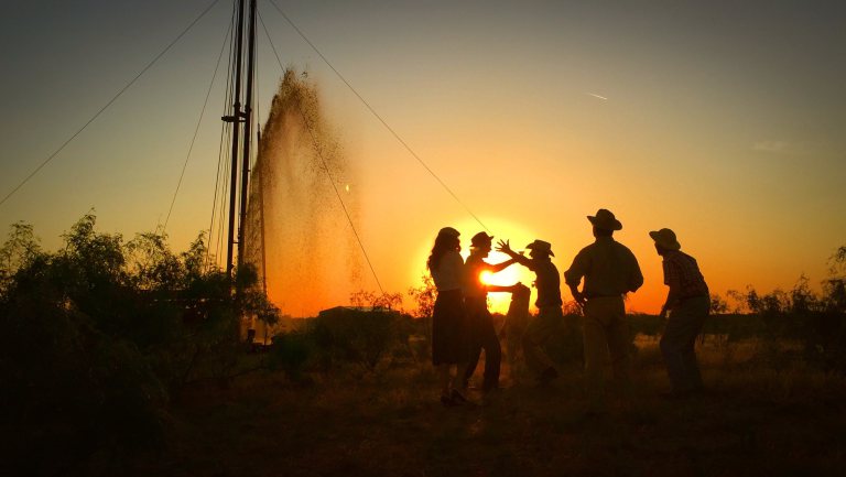 Ty Roberts’ The Iron Orchard, about a 1930s West Texas oil worker, went before cameras in Austin. Photograph by Van Folger