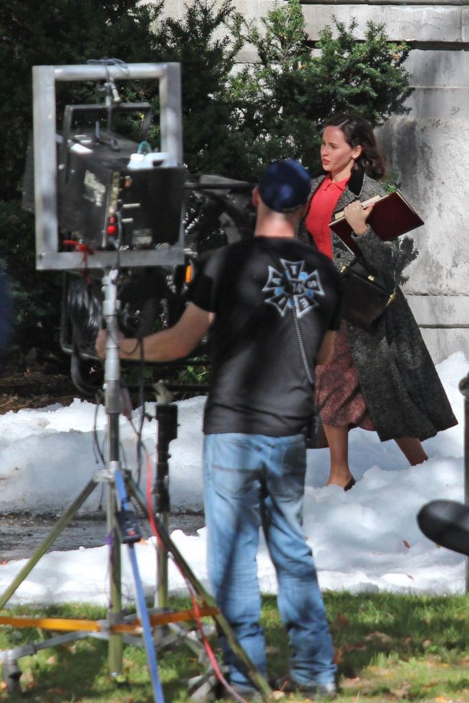 On the Basis of Sex shoots in Montreal. Photograph courtesy of Quebec Film and Television Council.