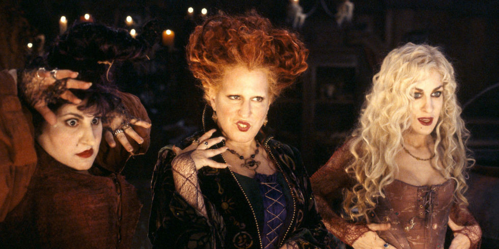 Kathy Najimy, Bette Midler and Sarah Jessica Parker in 1993’s Hocus Pocus. Image by Disney