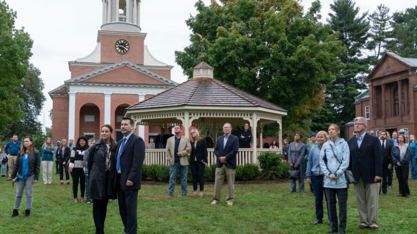 A scene filmed in Lancaster from episode one of “The Society.”	—Seacia Pavao/Netflix