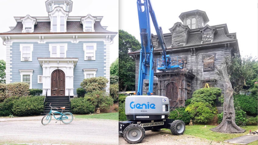 The Hotel Marblehead has been transformed for filming of the Adam Sandler Netflix movie "Hubie Halloween." –Courtesy The Hotel Marblehead